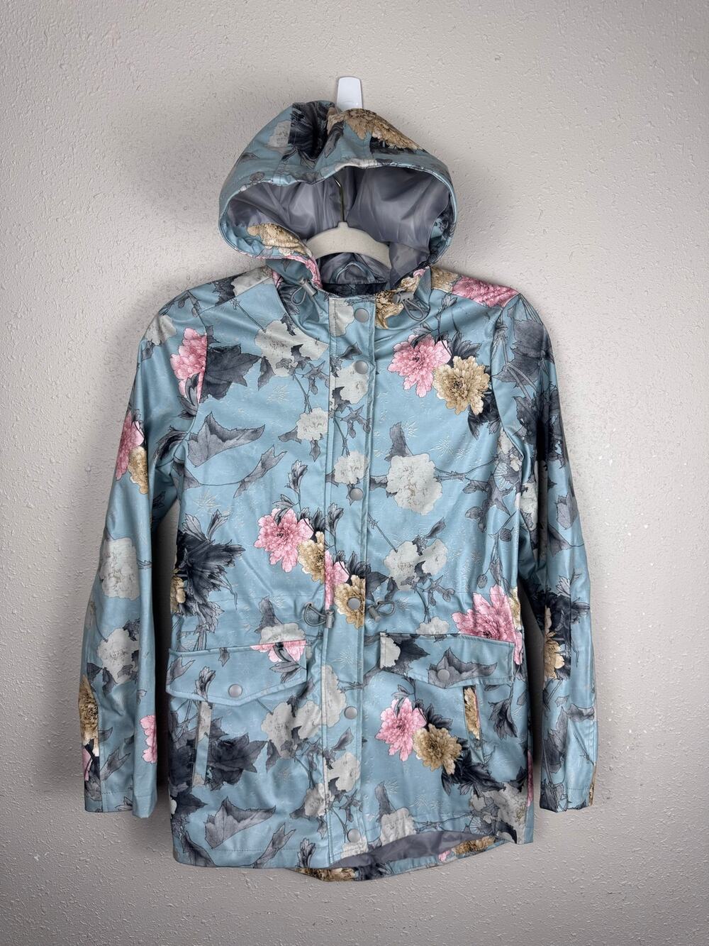 Altar'd State Floral Rain Jacket Womens size XS
